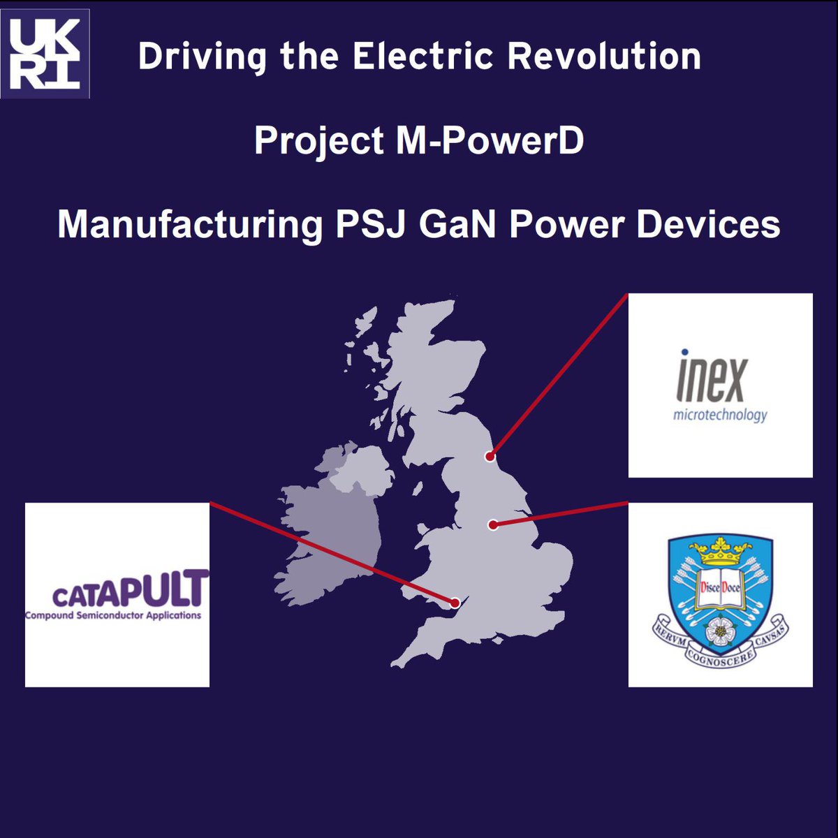 To find out more about the #DrivingtheElectricRevolution project M-PowerD Manufacturing PSJ GaN Power Devices,
read this summary by Phillip White, @tradegovuk: ow.ly/aOlS102MikC

@CSACatapult @UKRI_News @DrWillDrury