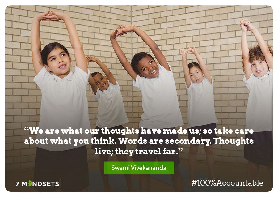 7Mindsets's tweet photo. "We are what our thoughts have made us; so take care about what you think. Words are secondary. Thoughts live; they travel far." - Swami Vivekananda #7Mindsets #QOTD #SEL #socialemotionallearning #SELEQUITY #accountable https://t.co/E0JYpuHT39