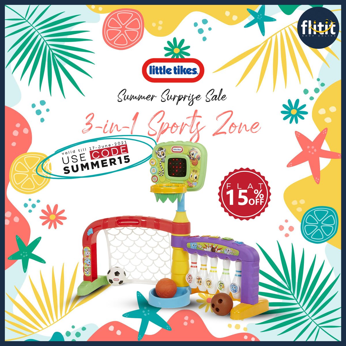 flitit2's tweet photo. One Day Left.
Little Tikes 3-in-1 Sports Zone
Valid till 17-June-2021.
Use Code : summer15
#flitituae #Babies #babytoy #Kids #flititapp #flitit #likeforlikes #littletikes #offers #discount #dubai #today #love #instagram #instagood #like #follow #photography #life #photooftheday https://t.co/pDJ5658a4Y