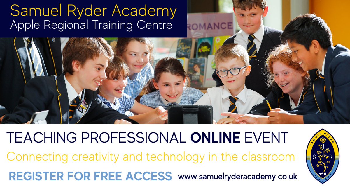 #teachers in light of the recent government briefing, we've changed our #AppleRTC event to exclusively online.  

➡️There's still time to register to gain full access to a range of exciting #content (available after 21st June).

🔗Register for free here  eventbrite.co.uk/e/connecting-c…