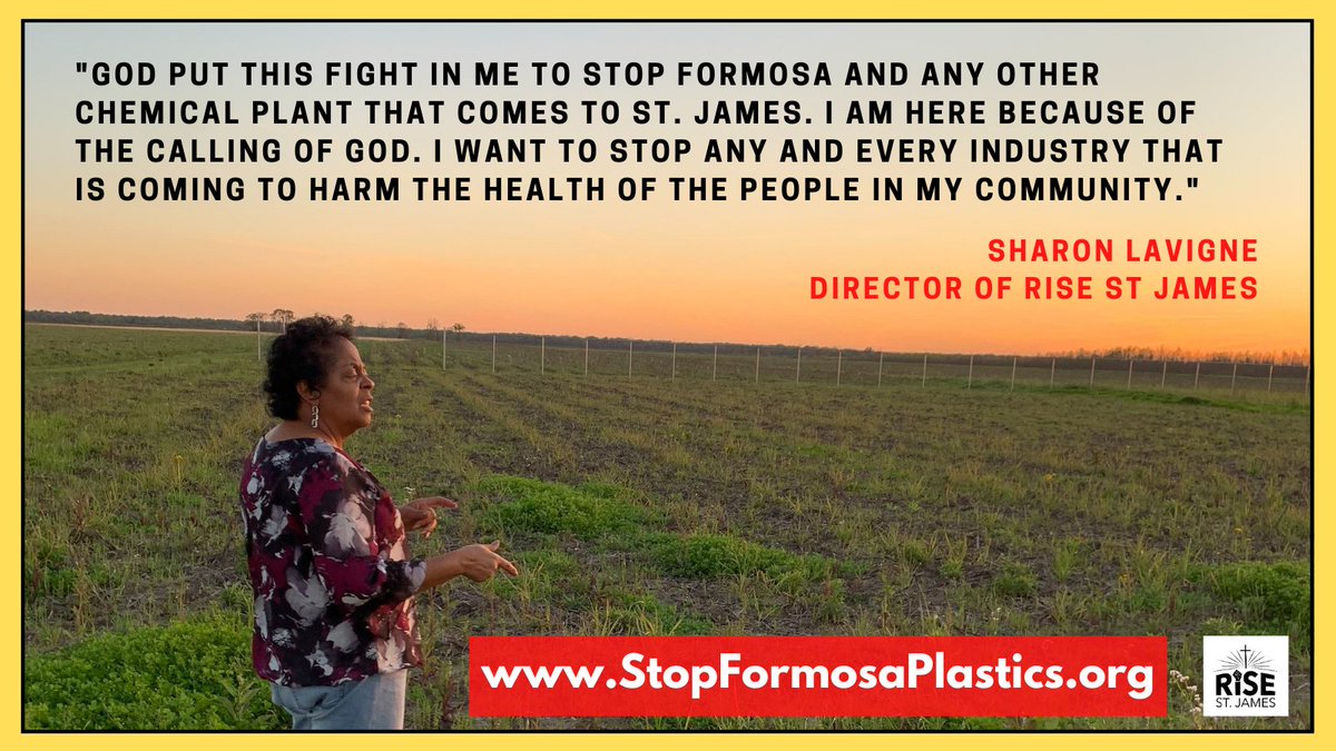 FracTracker's tweet photo. Congratulations to Sharon Lavigne, 2021 winner of @goldmanprize!
Support Sharon & @risestjames' ongoing fight to #StopFormosaPlastics by urging @POTUS to revoke Formosa’s federal permits 👉✍️ https://t.co/Z7iv4DKRig
#GoldmanPrize
#StopFormosaPlastics
#StJamesIsFull https://t.co/m1Iag6TLEg