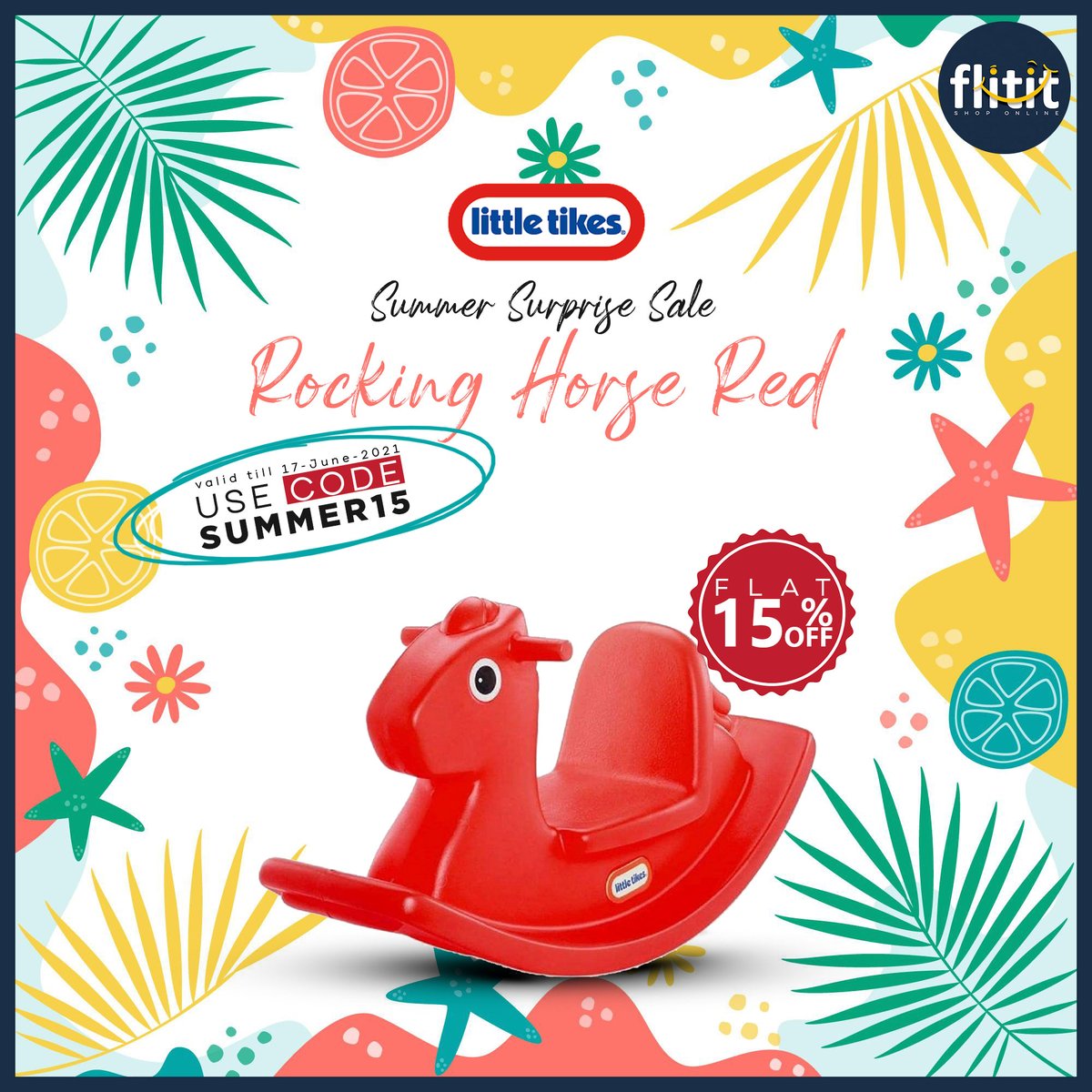 flitit2's tweet photo. One Day Left.
Little Tikes Rocking Horse Red
Valid till 17-June-2021.
Use Code : summer15
#flitituae #Babies #babytoy #Kids #flititapp #flitit #likeforlikes #littletikes #offers #discount #dubai #today #love #instagram #instagood #like #follow #photography #life #photooftheday https://t.co/xxUPcEU6W3