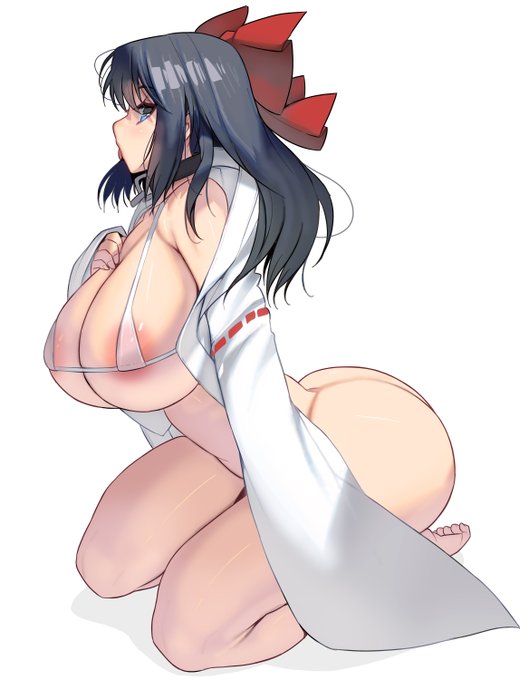 巫女さんのおっぱい 