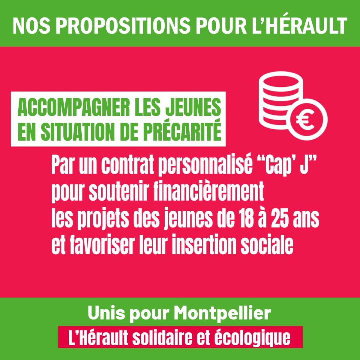 JaklineM's tweet photo. #départementales2021
Les jeunes de 18 à 25 ans ont plus que jamais besoin de soutien et d’accompagnement. C’est pourquoi nous souhaitons instaurer un Contrat d’Accompagnement Personnalisé #CAPJ
👉 https://t.co/U3Q9z8VNBU
#Montpellier #Hérault https://t.co/jRvqB1kv9e