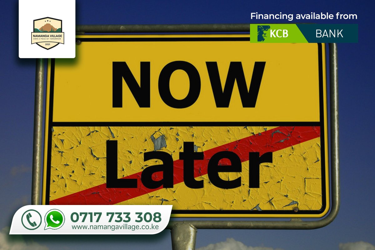 NamangaVillage's tweet photo. Procrastination is the thief of time and the grave in which opportunity is buried. #NamangaVillage is a once in a lifetime opportunity to invest in land that will appreciate by 50% per year.
Sale Price: Ksh 495k for a 1/4 acre. 
Call us: 0717733308 
https://t.co/NpvuqcPepe https://t.co/Dgj2ahoxXN
