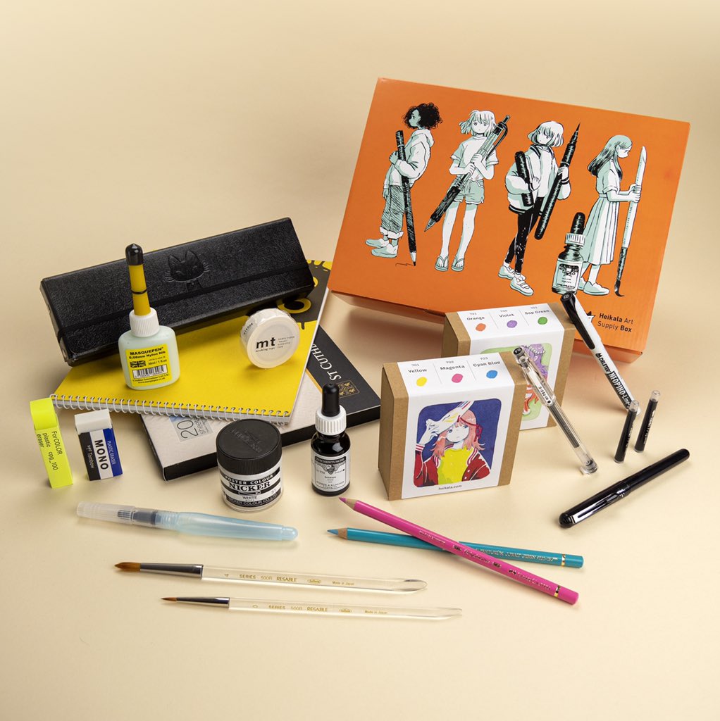 Heikala on X: The Heikala Art Supply Boxes are now live