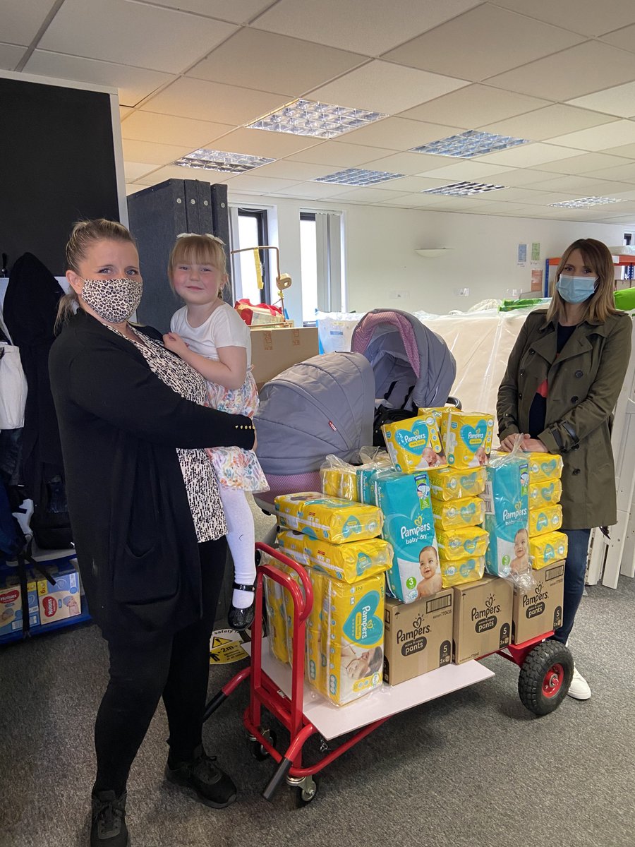 When @MissAlexjones visited Little Village! We recently showed Alex round our #Battersea hub. She even helped our volunteers to pack a bundle for a newborn baby. Alex was representing @Pampers_UK who are kindly donating 1/2 a million nappies to UK baby banks.