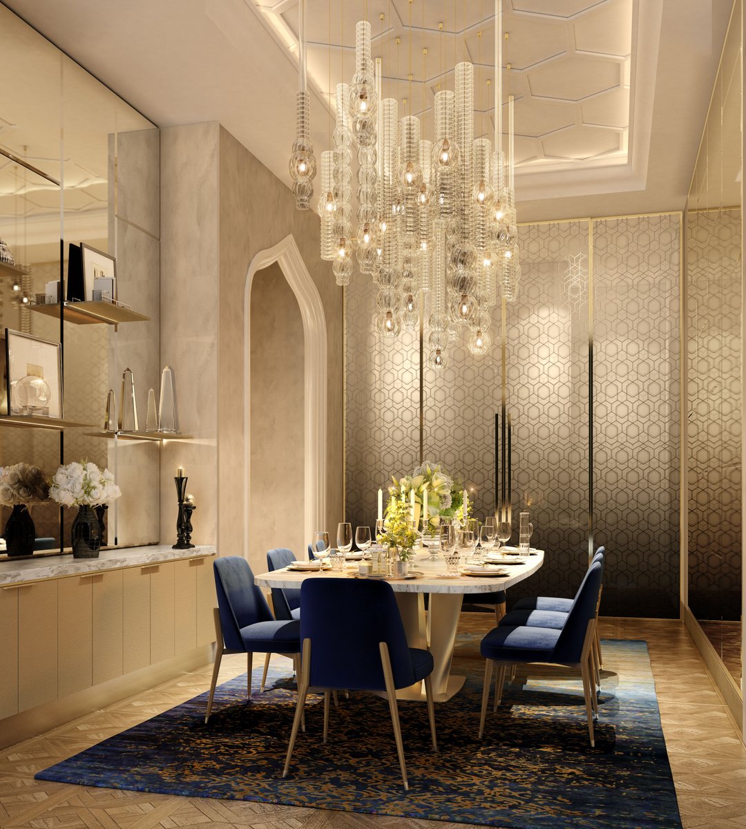 GUILLERMOBLANC0's tweet photo. Project/ Elegant and luxury dinning room designed with KZC team. Arabic touches applied in am modern way. #interiordesign #dinningroomdesign https://t.co/myY7mfdJi7