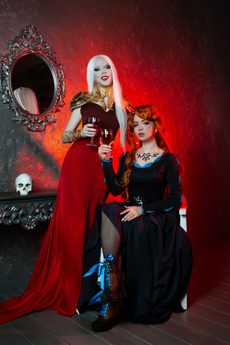 Family portrait Me as Carmilla @Seyanyr1 as Lenore #Castlevania #castlevani...