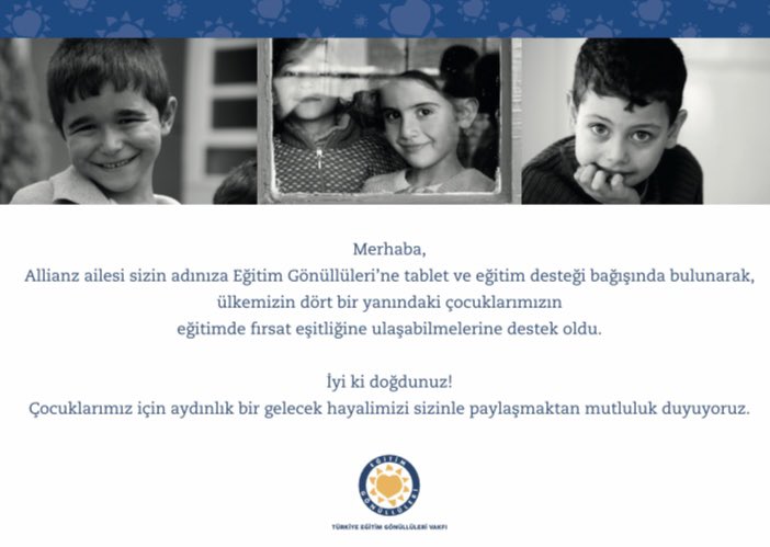 Teşekkürler <a href="/AllianzTurkiye/">Allianz Türkiye</a> güzel bir hediye