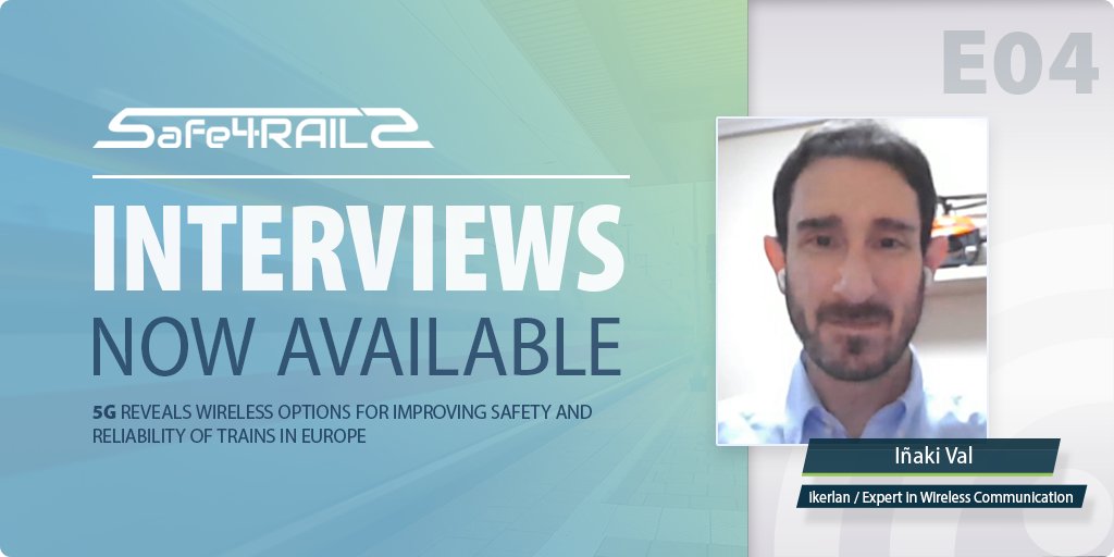 The fourth episode of the expert interview series hast just been released. Listen to Iñaki Val from Ikerlan talking about challenges involved with time sensitive communications that the modern, wireless train would require. vimeo.com/technikon/sfr2…
#Safe4RAIL #H2020 #podcast
