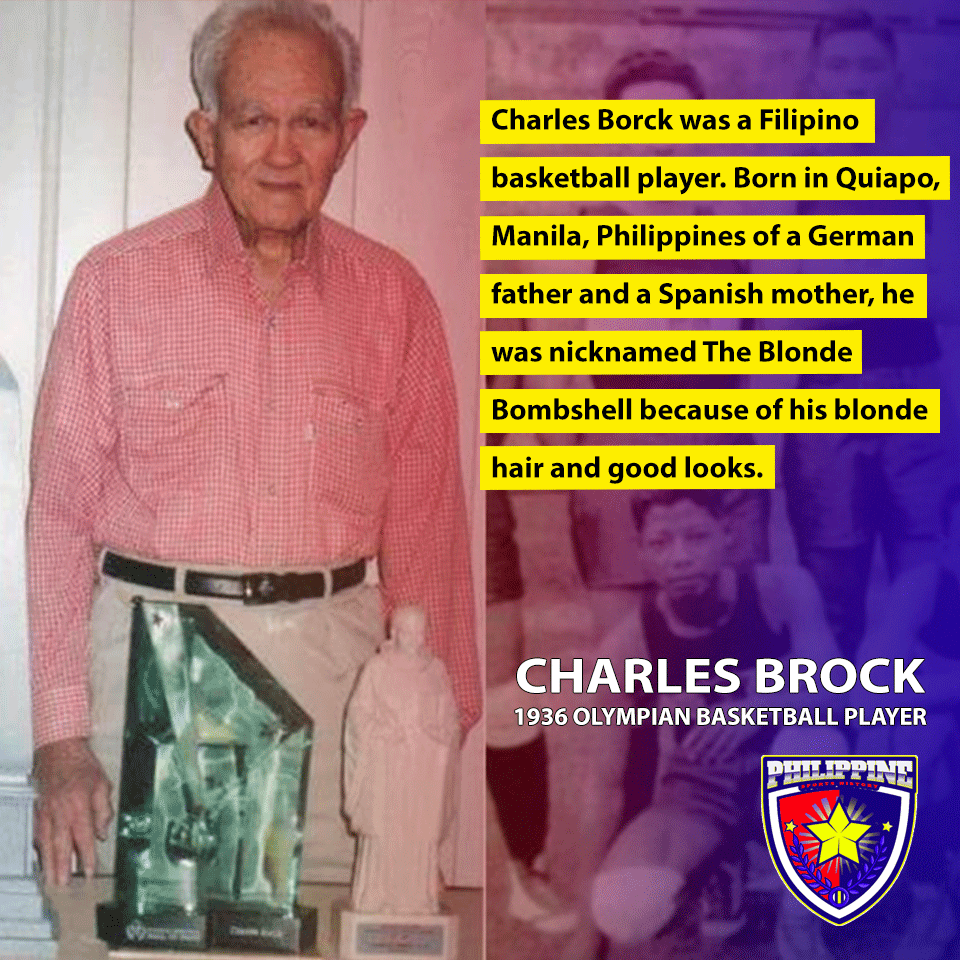 Sports Data PH on X: CHARLES BORCK — He was a Filipino basketball player.  Born in Quiapo, Manila, Philippines of a German father and a Spanish  mother, he was nicknamed The Blonde