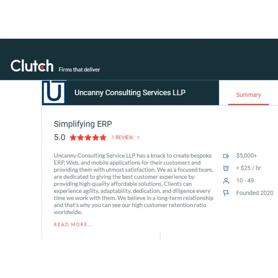 Our client's reviews are what motivates us to strive for perfection. bit.ly/3guXAIo
#clutchreview #clientreview #clientfeedback #motivation #softwaredevelopmentcompany #OpenSource #opensourceerp #odooerp #Netherlands #softwaresolutions #clienttestimonial #certifiedodoo