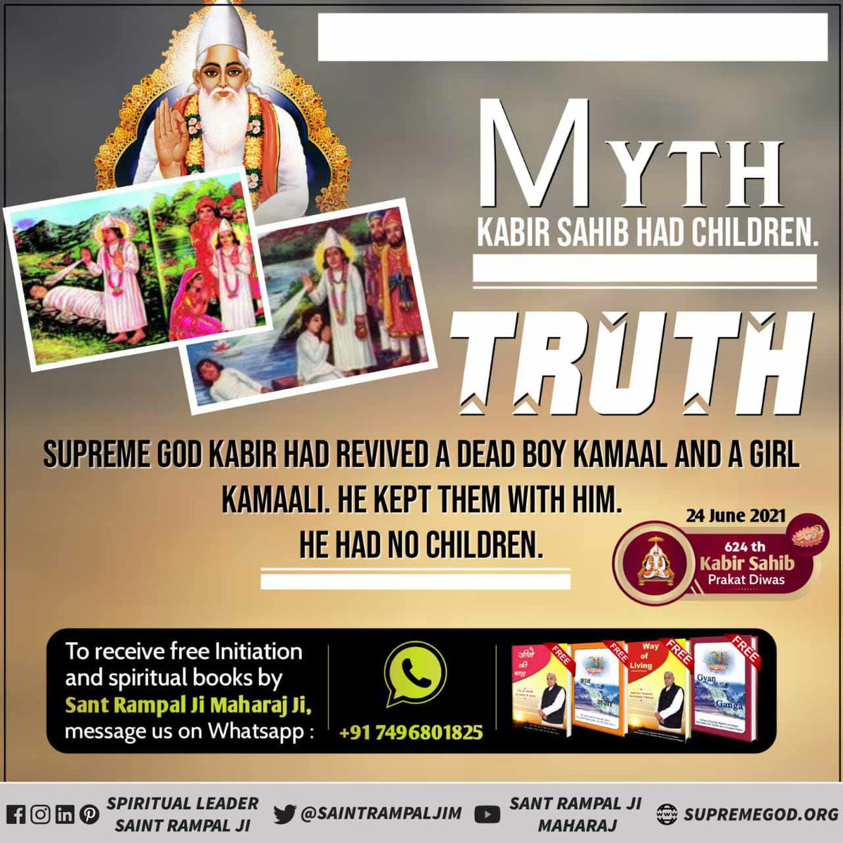 Arman__Dass's tweet photo. #MythsAbout_GodKabir
अधिक जानकारी के लिए 
Sant Rampal Ji Maharaj Youtube Channel पर Visit करें।
Kabir Prakat Diwas 24 June https://t.co/1oucIVPQcb