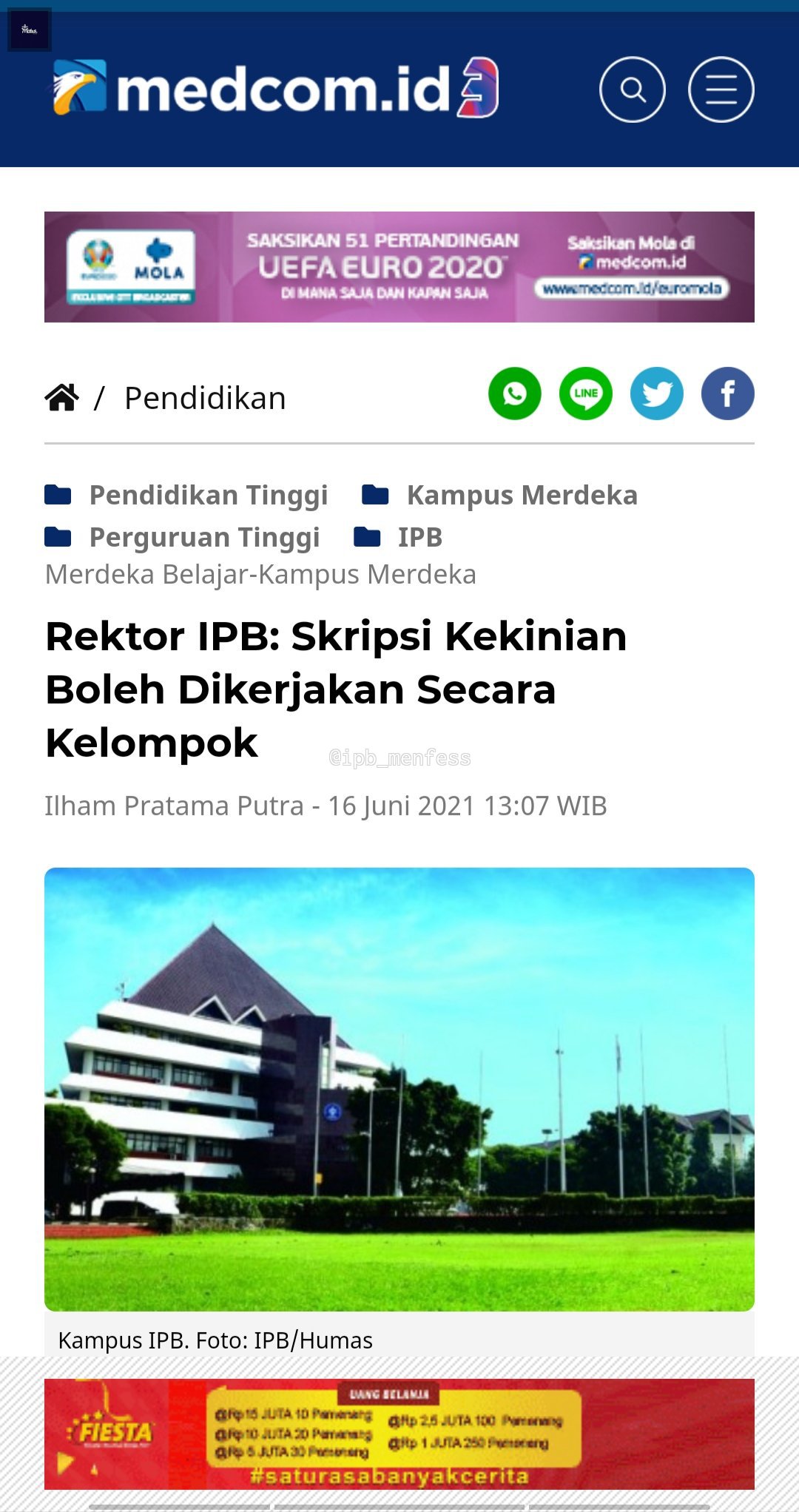 Draft IPB (jgn kirim hashtag, ngirim = block) on Twitter: