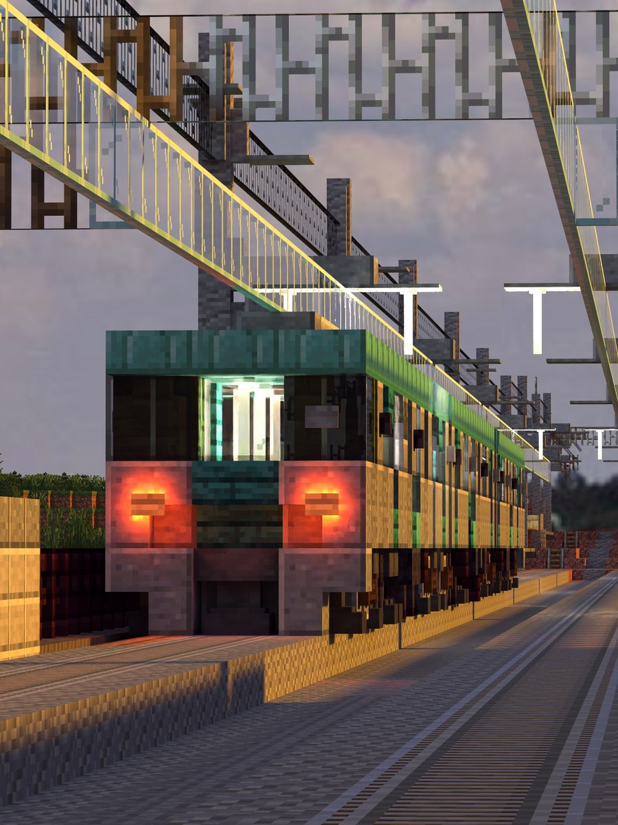 くらふとにー マイクラで作った電車です 作り方動画もあります T Co 3fp0dbzg3m Minecraft 越守市