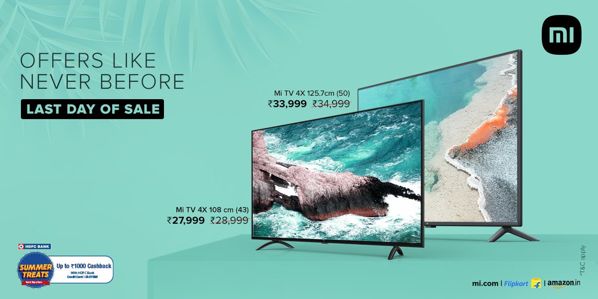Xiaomi TV India on Twitter "1⃣ more day to make amends! Upgrade to
