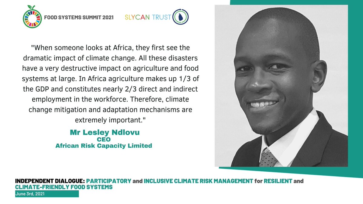#tb To our <a href="/FoodSystems/">UN Food Systems Coordination Hub</a> independent dialogue on 'Participatory and Inclusive #Climate Risk Management for #Resilient and #Climate-friendly #FoodSystems with <a href="/SaleemulHuq/">Saleemul Huq</a> <a href="/ndlovu_lesley/">Lesley Ndlovu</a> <a href="/DuncWilliamson/">Duncan Williamson</a> <a href="/InsuResilience/">InsuResilience Global Partnership</a>

Sign up for our second dialogue 👇
docs.google.com/forms/d/e/1FAI