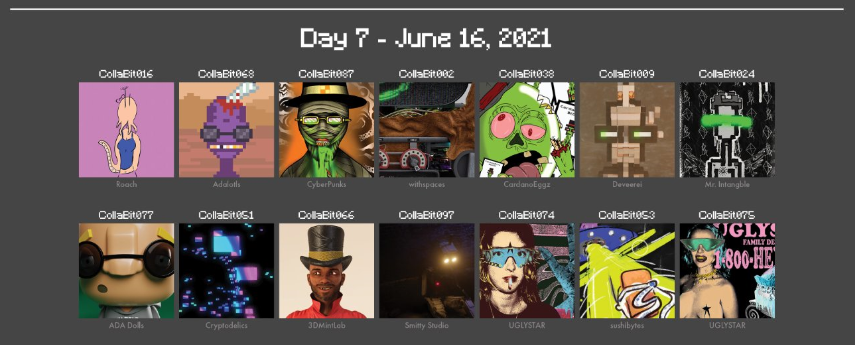 adazooNFT's tweet photo. #collabitsevent DAY 7 and FINAL day is LIVE!
Who are we excited for today?
Great pieces from @AdaDolls @SmittyStudio @anim8bits @mrintangble @cryptodelicsnft @3DMintLab @Sushi_Bytes
And foremost @2140withspaces, one of the driving forces behind this event. Thank you 🤍 https://t.co/HBl0Y6hywj