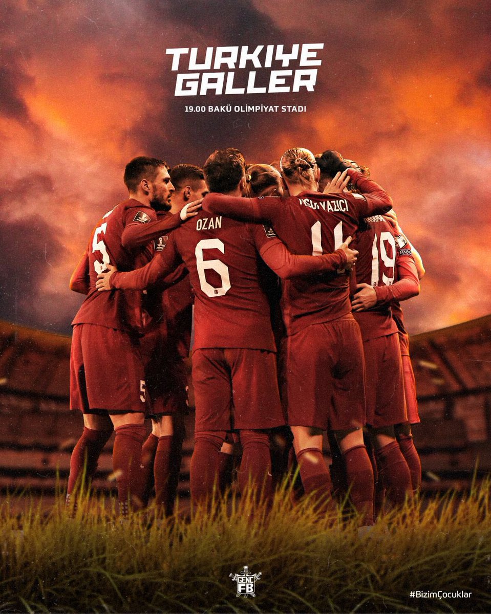 🔥 EURO 2020 Grup 2. Maçı
🆚 Galler
🏟 Bakü Olimpiyat Stadyumu
🕙 19.00
#BizimÇocuklar