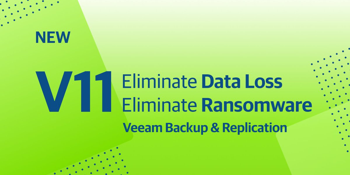 MavensLtd's tweet photo. #Veeam Backup &amp; Replication v11: Discover what's new in the latest release, engineered to eliminate #dataloss and #ransomware! https://t.co/6bOyFLsWe0 https://t.co/XmbZUP4soH