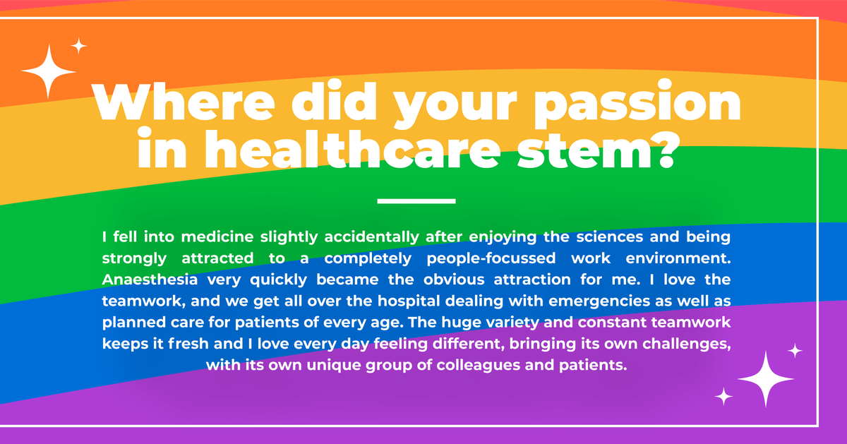 flexicaremed's tweet photo. This month we are learning what #PRIDE means to you! For @thom_anaes, an Anaesthetic Registrar in South London, #PrideIs the expanding diversity in the LGBTQ+ expression of pride π³οΈβπ
Read more of Dr Thom Odell's story below, and let us know what your #PrideIs this #PrideMonth https://t.co/lnQ7bfr1XT