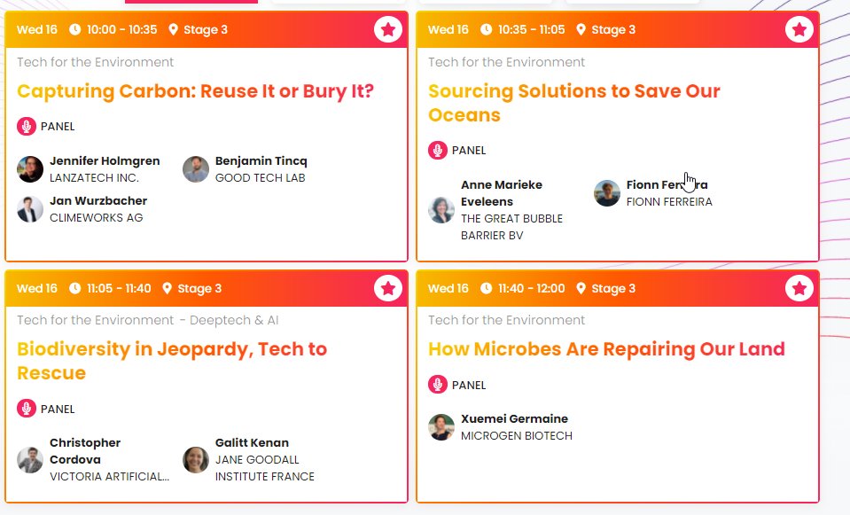 cedricvasseur's tweet image. #Vivatech anime de nombreuses thématiques dont #TechForTheEnvironment 

#GreenTech