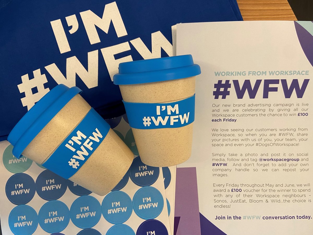 ☀️Happy Wednesday <a href="/WSGoswellRoad/">Goswell Road</a> ☀️

You’re half way through the week already!🙌

Remember you only have a couple more weeks to enter our competition. Post yourself or your team working from Workspace and tag us on social media <a href="/WorkspaceGroup/">Workspace</a> #WFW to win a £100 voucher!