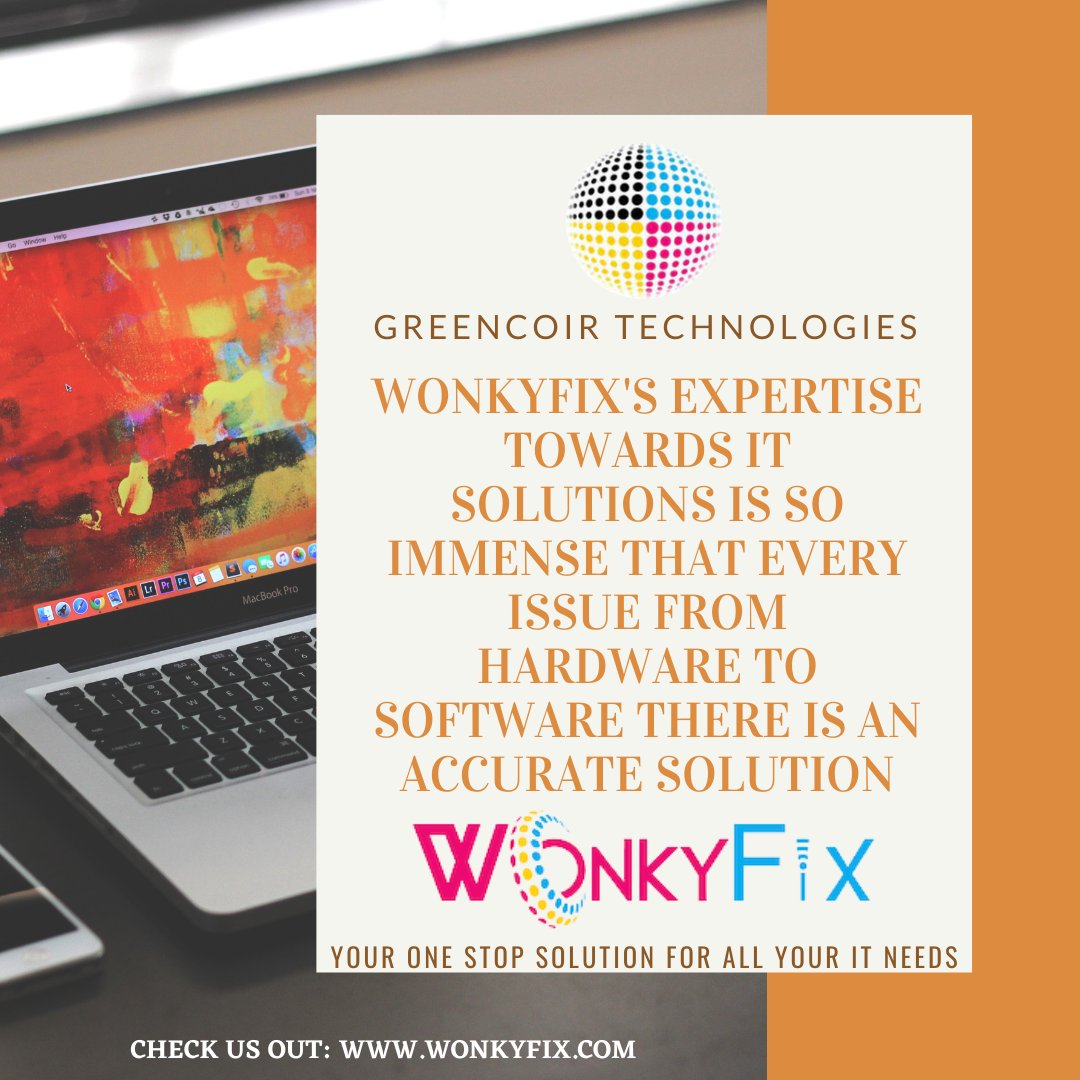 GreencoirT's tweet photo. Wonkyfix
Facing issues with your PC.
You're at the right place.Wonkyfix your right reliable assistance.

#Computerrepair #laptoprepairs #outofwarrantyservices #internetlearning #itsolutionsprovider #branding #marketing #socialmediamarketing #website #advertising #ecommerce https://t.co/hI1LeWKXIW