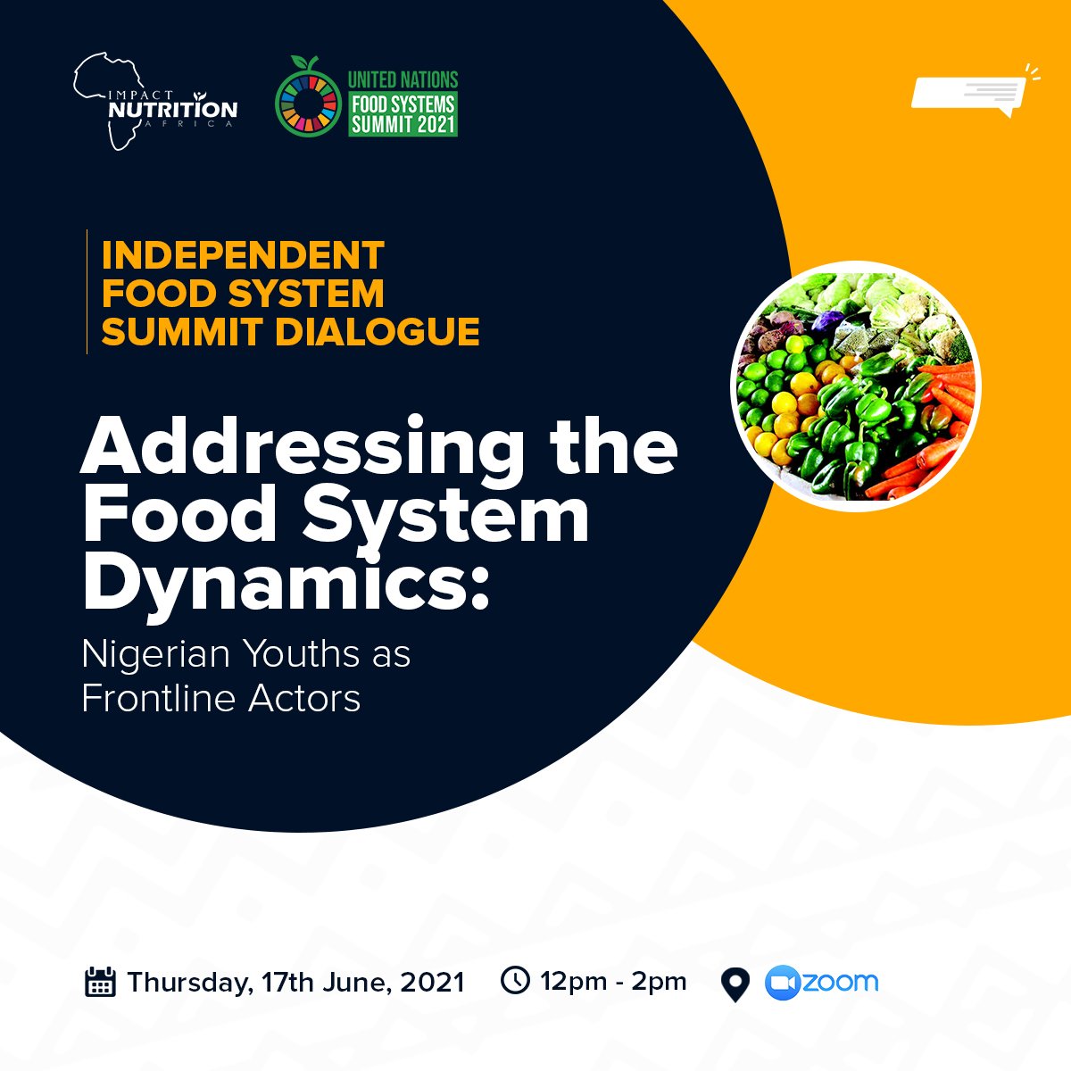 adejoke_adewusi's tweet photo. Dear Youths in Africa, the outcomes from a #FoodSystems Summit Dialogue will be of use in developing the pathway to sustainable food systems within the locality in which they take place.Join us @ImpactNutAfrika tomorrow, Thursday, 17th June as we discuss👇
https://t.co/scAHdir8NH https://t.co/zWFPYlCFXF