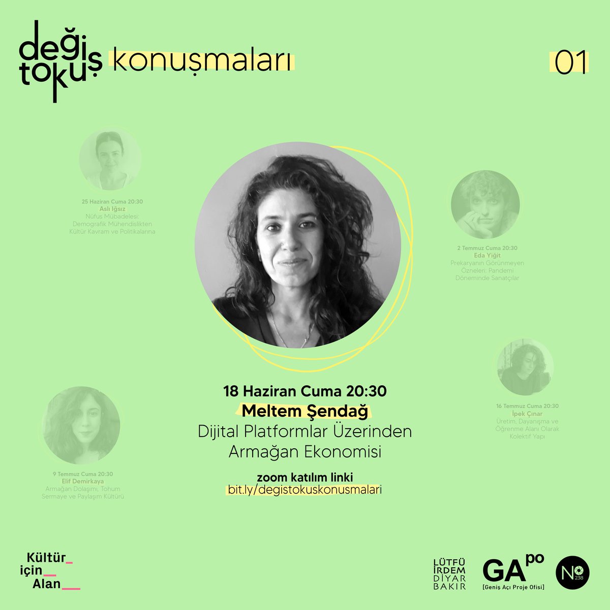 genis_aci's tweet photo. Değiş Tokuş Konuşmaları, topluluk oluşturma ve alternatif ekonomiler alanında çalışan, Zumbara’nın kurucularından, Celo Türkiye Ekosistem Lideri Meltem Şendağ’ın ‘Dijital Platformlar Üzerinden Armağan Ekonomisi’ başlıklı konuşması ile 18 Haziran Cuma başlıyor. Link yorumlarda 👇🏻 https://t.co/TcRCZRJWKR