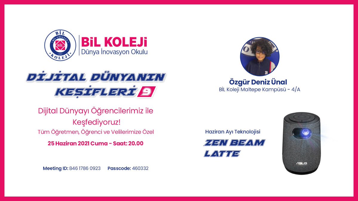 bilkolejleri's tweet photo. Dijital Dünyanın Keşifleri
2020-2021 Eğitim Öğretim yılının son ayında 3 farklı okul, 3 farklı öğrenci ve 3 farklı inovatif ürünle bizlerle olacak. 
Bu eşsiz deneyime herkesi bekliyoruz. @drmaydin https://t.co/cSkOJL0DJI