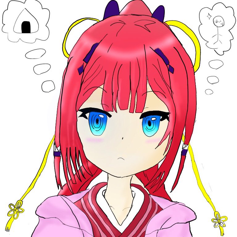 #独学でここまで成長したからお前も頑張れ 
 #サマポケ
絵を描き始めて今日でちょうど1ヶ月。
左が先月(5月16日)、右が現在(6月16日)です。(右の背景はアイビスペイントの素材を使用しています)

もっと可愛い識ちゃんが描けるように、これからも頑張ります(`・ω・') 