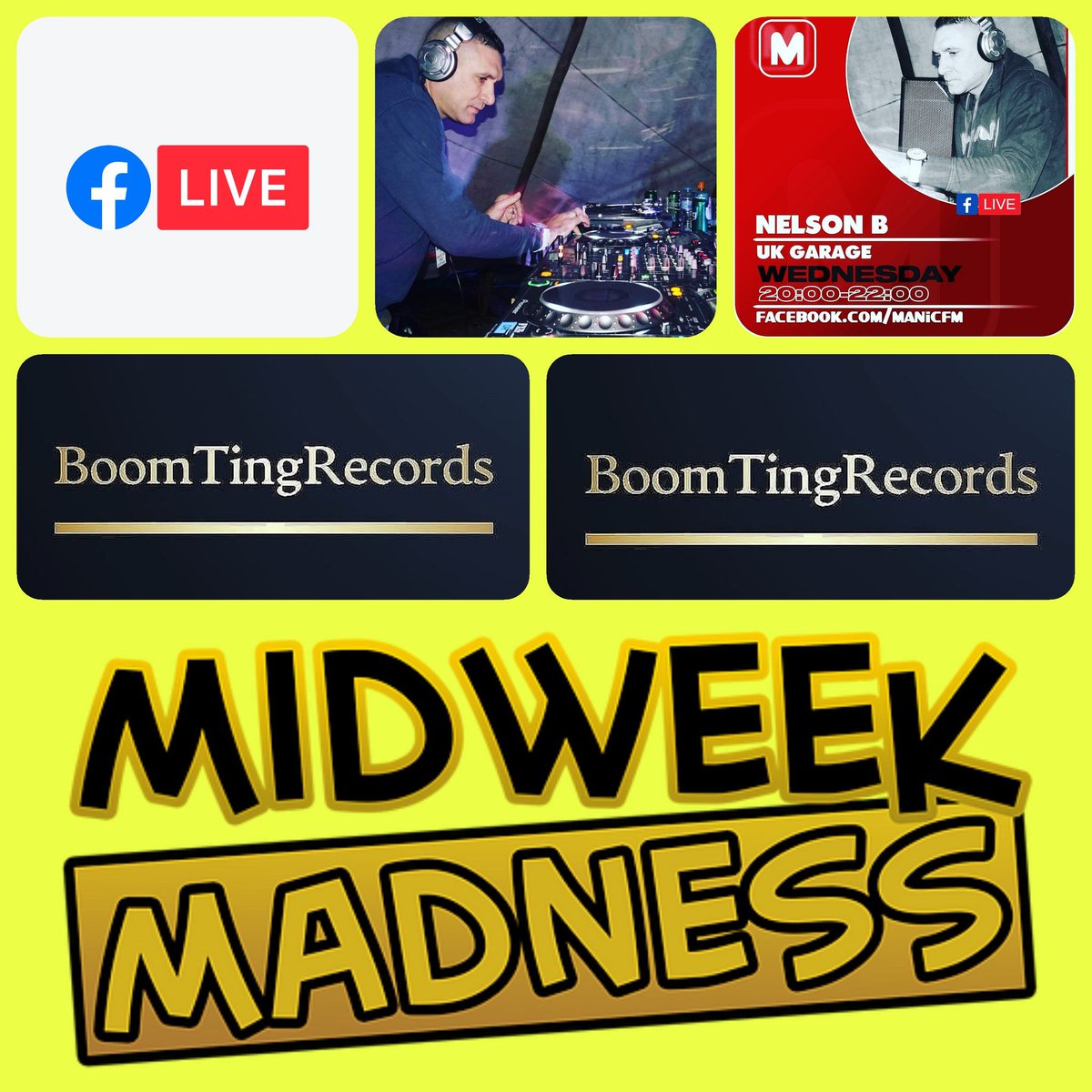 djnelsonbizzle's tweet photo. The MidWeek Madness Show Is Back 2Nite 8-10pm FACEBOOK LIVE ONLY #ManicFm Please Like & Share Rember FACEBOOK LIVE ONLY πππ€ https://t.co/DPkuNawgot