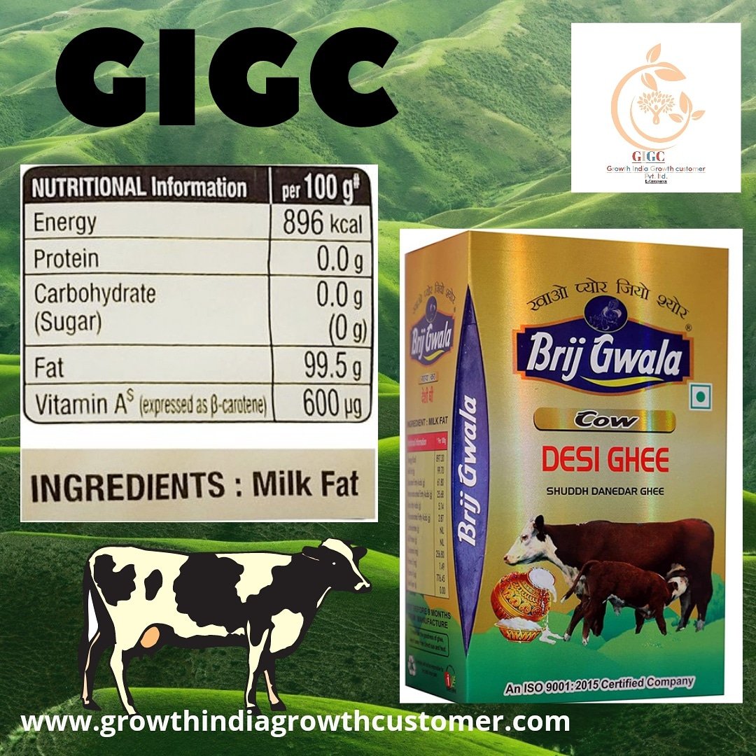 Roz k Khane mai laaye swad 
Kuchh shudh ghee mai ho jaye 😋
.
#ghee #brijwalaghee #mithai #meetha 
#shudhghee #cowghee #gigc #gigcnoida #gigcservic #gigccustomerservic #gigccustomerservic #gigccustomerprivatelimited #gigcghee #gigcproducts #gigcstore 
@shivanidongre15 @anchal_up