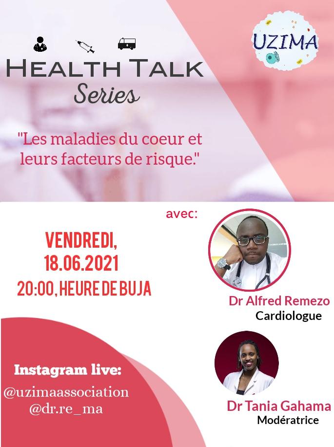#HealthTalkSeries:"Les maladies du coeur et leurs facteurs de risque". AVC, infractus,.. vous avez déjà entendu ces maladies,et vous voulez en savoir plus?@dr_remezo nous aide à mieux les comprendre, les reconnaître, et les prévenir.Vendredi 18/06, 20h heure de Buja, en IG live.
