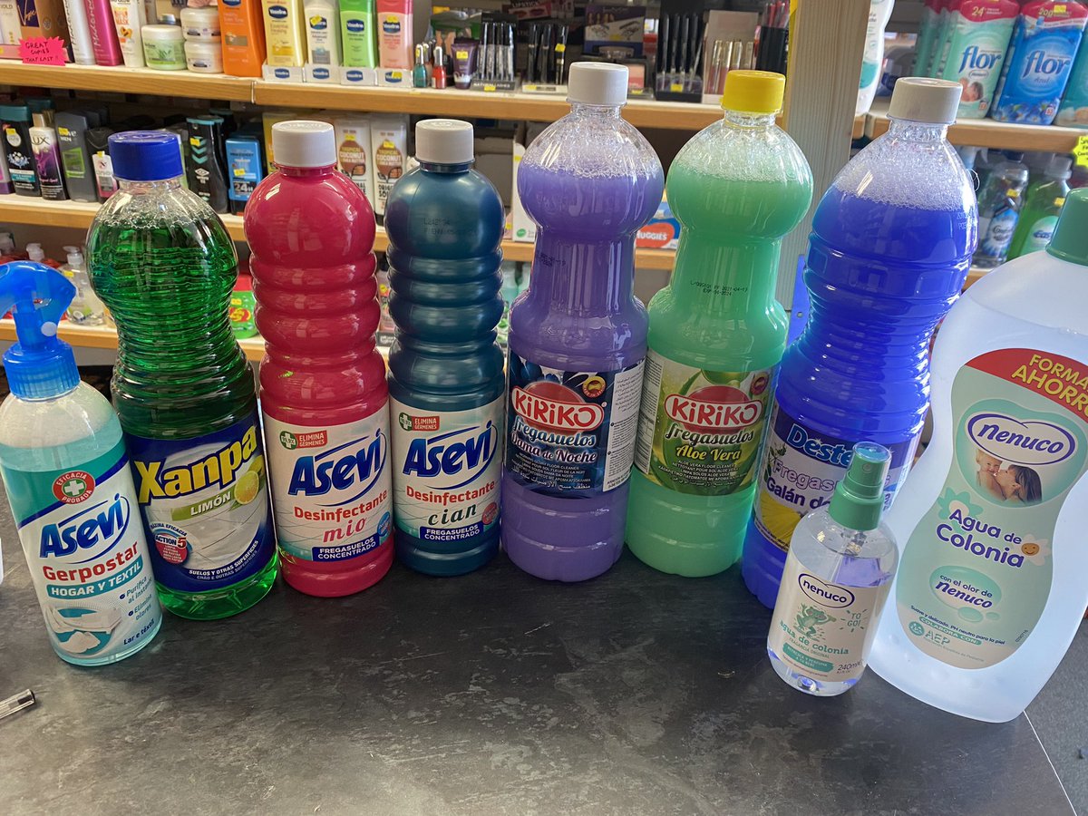 🇪🇸New Spanish cleaners in stock 🇪🇸#brentwood #Asevi #Nenuco #Destello #Kiriko #flor #Brumol