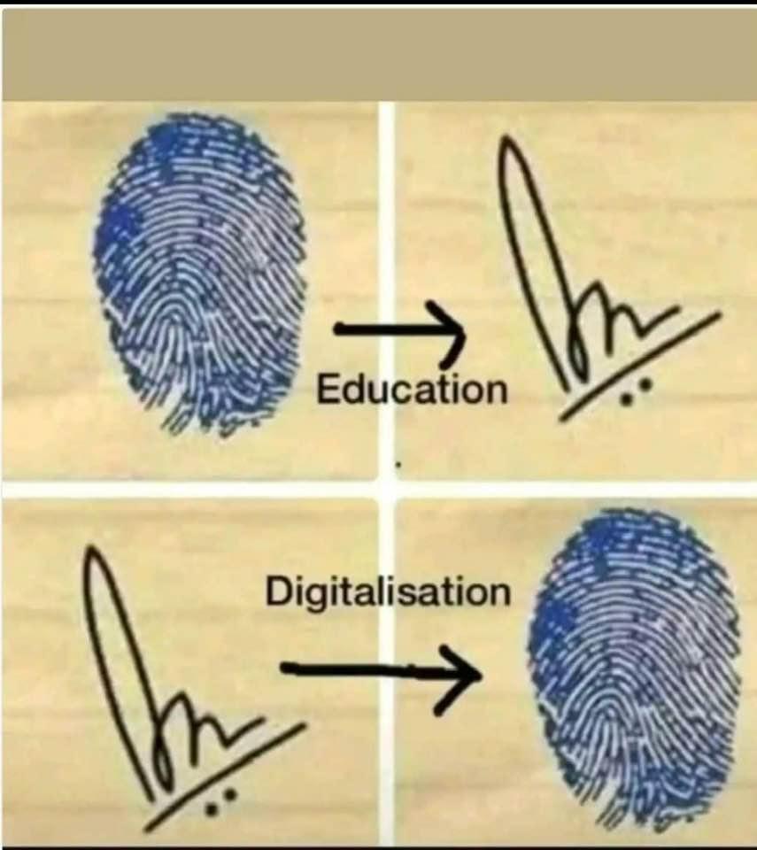 AnujSayal's tweet photo. Clearly, the thing that's transforming is not the technology — it's the technology that is transforming you. #technology #Digitallization https://t.co/jhxcdYpzls