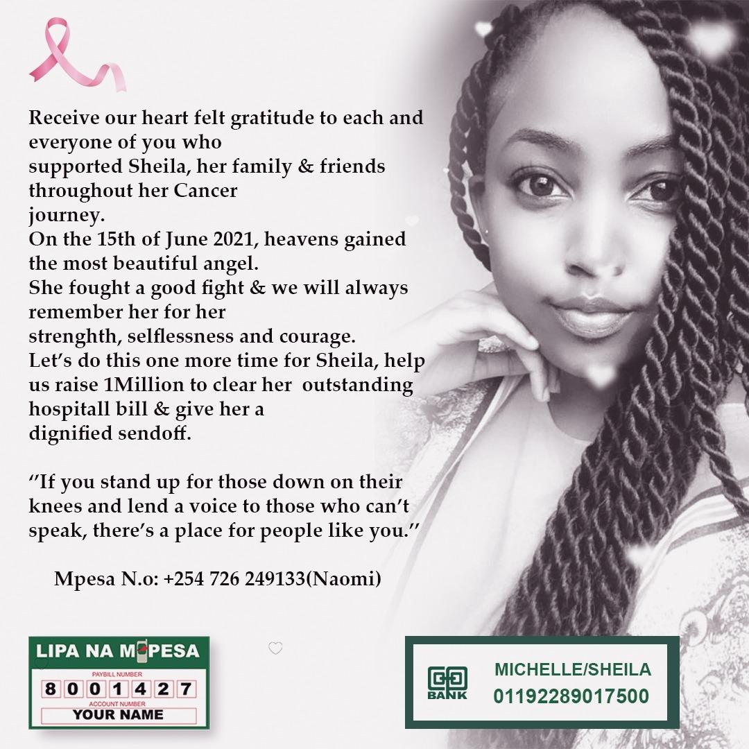 inziani_libwege's tweet photo. On 15th June heaven receive a beautiful angel that  I know is looking down on us. Thank you to everyone for the physical, emotional and financial support that you have shown her. We are once again asking for your help in giving her a proper send off. #istandwithsheila https://t.co/pIWheP4NyF