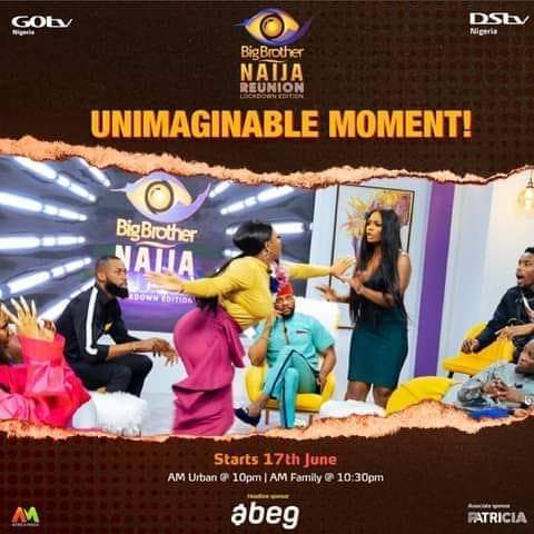 daddyyori7's tweet photo. Wait ooo na slap ooooooo
This Reunion go hot 
@itsLaycon,@RealKiddWaya @NeoAkpofure @veeiye 
@nengiofficial @Ebuka @DStvNg https://t.co/rZF3l9JQjt
