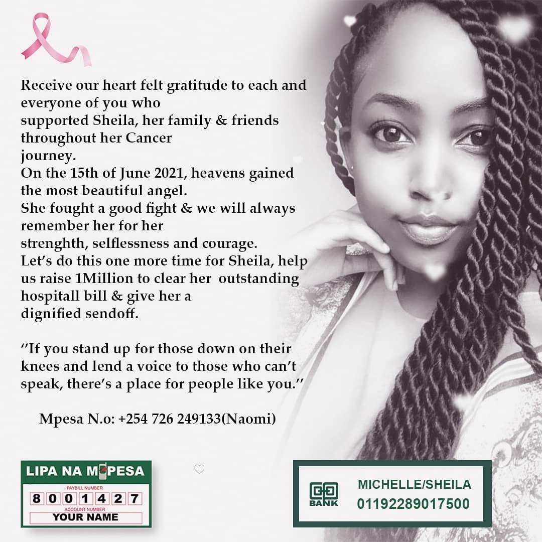 inziani_libwege's tweet photo. PLEASE RETWEET THIS ONE MORE TIME FOR SHEILA. LET'S GIVE HER A PROPER AND DIGNIFIED SENDOFF. ❤❤ https://t.co/1BrKKGQR4t
