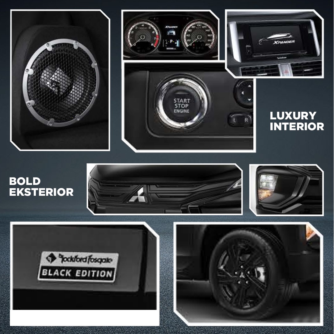 Mitsubishi Xpander Rockford Fosgate Black Edition diselimuti aksen hitam yang melekat pada interior dan eksterior. Kesan elegan juga nampak dari hadirnya audio Rockford Fosgate Audio System.  

Cek selengkapnya di Kabaroto.com.

#kabarotocom #mitsubishixpanderindonesia