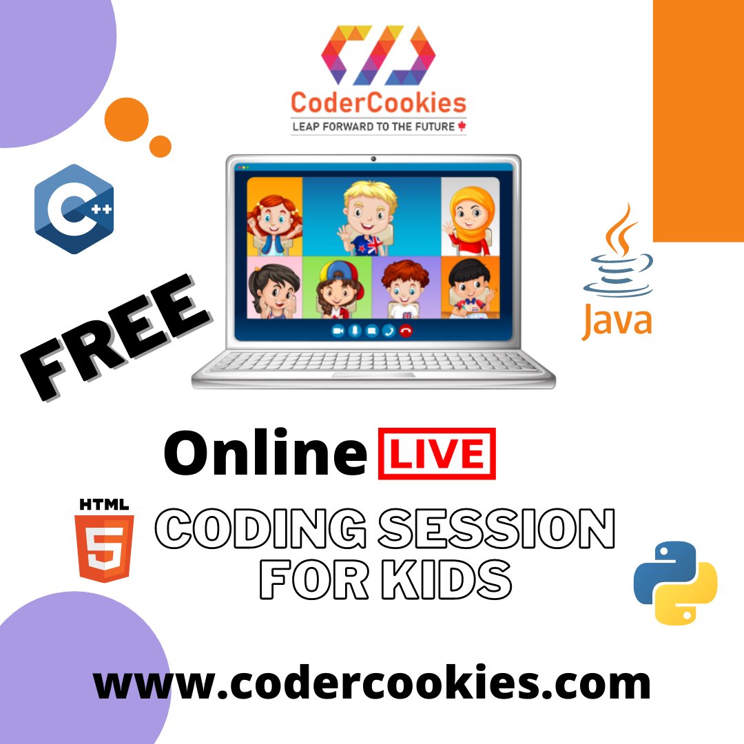 CoderCookies's tweet image. Software coding as a skill has turned many kids into young entrepreneurs. To learn more
Enroll  here for a FREE coding session for the kids  
codercookies.com/free-lessons/
#CoderCookies #codingschool #coders #canadá #kidscoding #onlineclasses #coder #codingisfun #python #girlswhocode