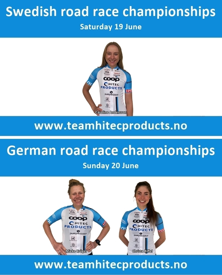 Team Coop - Repsol (@teamcooprepsol) on Twitter photo Team Coop - Hitec Products for the Swedish and German road race championships 🇸🇪 🇩🇪:
🇸🇪 <a href="/Carolin68027698/">Caroline Andersson</a>
🇩🇪 <a href="/mieke_kroeger/">Mieke Kröger</a>
🇩🇪 <a href="/christa_riffel/">Christa Riffel</a> Team Coop - Hitec Products for the Swedish and German road race championships 🇸🇪 🇩🇪:
🇸🇪 <a href="/Carolin68027698/">Caroline Andersson</a>
🇩🇪 <a href="/mieke_kroeger/">Mieke Kröger</a>
🇩🇪 <a href="/christa_riffel/">Christa Riffel</a>