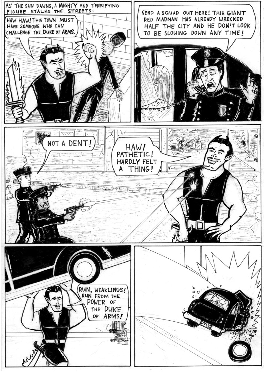 SubsidingSun's tweet photo. The Pen-Knight: To Arms! - p.3 https://t.co/UoFL4gp4EU