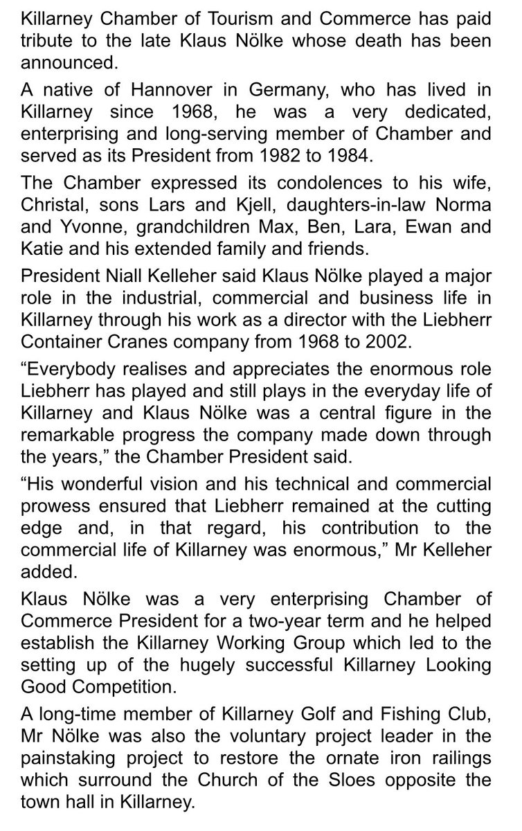 Killarney Chamber tweet media