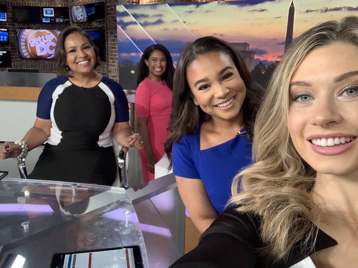 MichelleLoganTV's tweet photo. Heyyy ladies!!! Wake up with us on @wusa9 until 7:00am!! ☀️☕️😎 @DCAllisontv @MiriWeather @Marcella_Rob (and @TonyPerkinsFMTV of course joins us at 6:00!) https://t.co/dxnmhe77V0