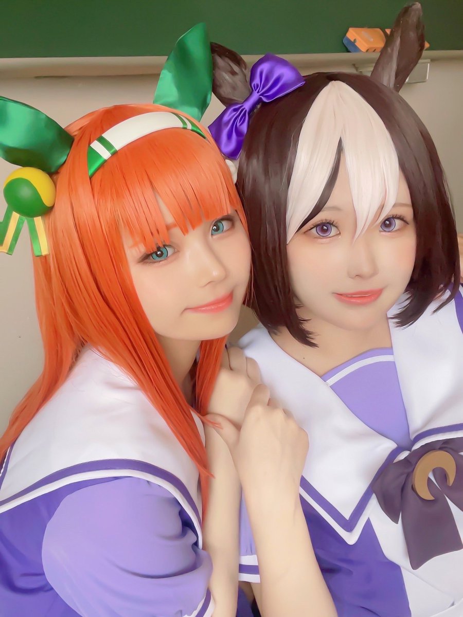 姫美那 きみなちゃんねる No Twitter コスプレ 奏音ちゃんと久々の合わせ ウマ娘のお誘い嬉しすぎたし息子と遊んでくれてありがとうの気持ち スペちゃん可愛すぎて癒されたし本当に楽しかった Okさんも撮影ありがとう スペシャルウィーク 奏音