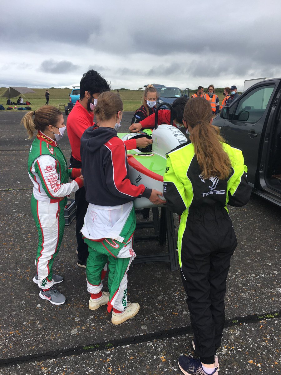 #greenpower <a href="/Greenpowertrust/">Greenpower Education Trust</a> <a href="/tauntonschool/">Taunton School</a> 

Team getting ready