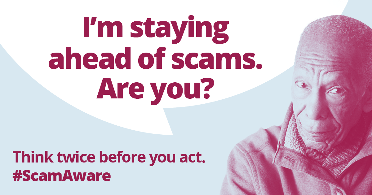 JanetFSMS's tweet photo. ⚠️Think you're being targeted by a scam? Take your time and get advice. @JFinchSaunders 

📲 Contact @CitizensAdvice for help with what to do next by calling 0808 223 1133, &amp; report suspected scams to @ActionFraudUK. 

You can also visit their website ⤵️ 
https://t.co/eJh5aJ5Q2O https://t.co/BxtuGtGJC3